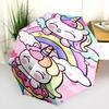 Rainbow Unicorn Donut Magic Folding Umbrella Suitable For All Seasons Suitable For All Seasons Outdoor Three Folds Light
