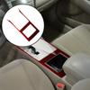 Red Carbon Fiber Transmission Console Frame Cover Trim For Toyota Camry 2007-11