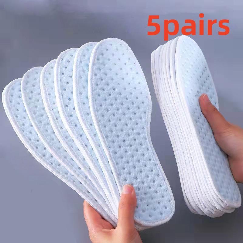 1/5 Pair Plant Insoles For Shoes Bamboo Charcoal Antibacterial Deodorant Running Sports Insole Feet Shock Absorbing Shoe Sole