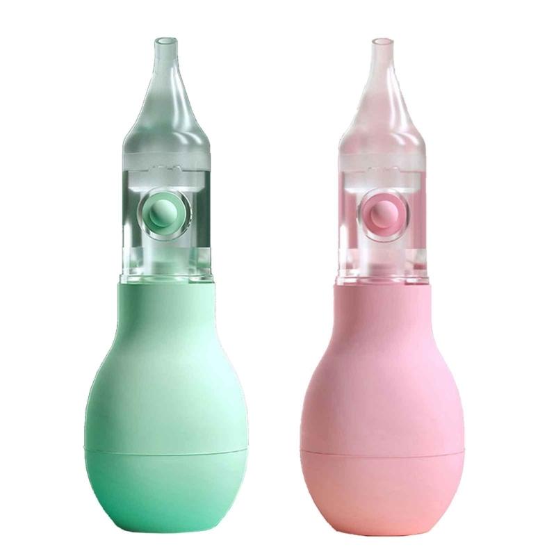 Soft Nasal Aspirator for Baby Nose Vacuum Suction Manual Nose Aspirator Nasal Cleaning Tool Backflow-proof Nose Sucker