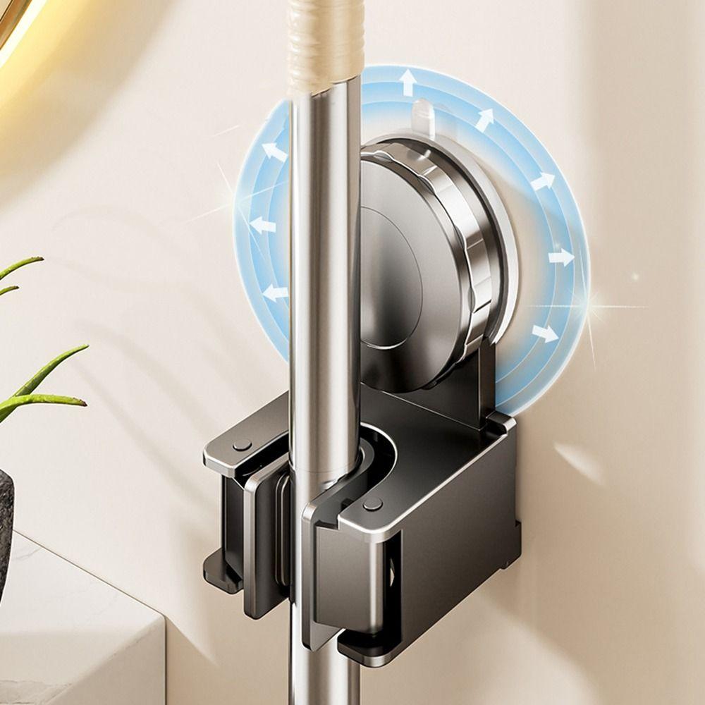 Wall Mounted Mop Storage Rack No Drilling Brush Broom Mop Hanger Multipurpose Mop Clip  for Home