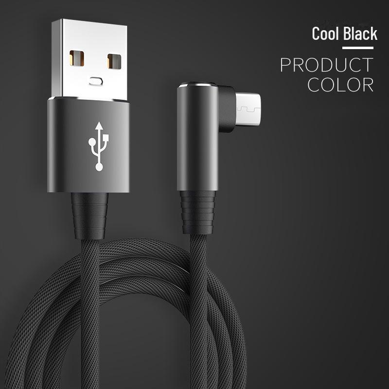 Elbow Data Cable for iPhone 6S/7/8/11/12Pro Max/XS - Fast Charging Compatible