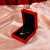 Rechtwinklige bedruckte Samt-Schmuckschatulle für Ringe, Armbänder, Armreifen, Anhänger, Halsketten und Geschenkverpackung