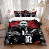 Paris Saintgermain Stars Print 3Pcs Bedding Setduvet Cover With 2 Bedropillowcase Home Birthday Gift
