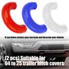Heavy Duty NBR Tow Hook Cover Weatherproof Designs Strong Front Hitch Covers Simple Installation 2pcs for F150