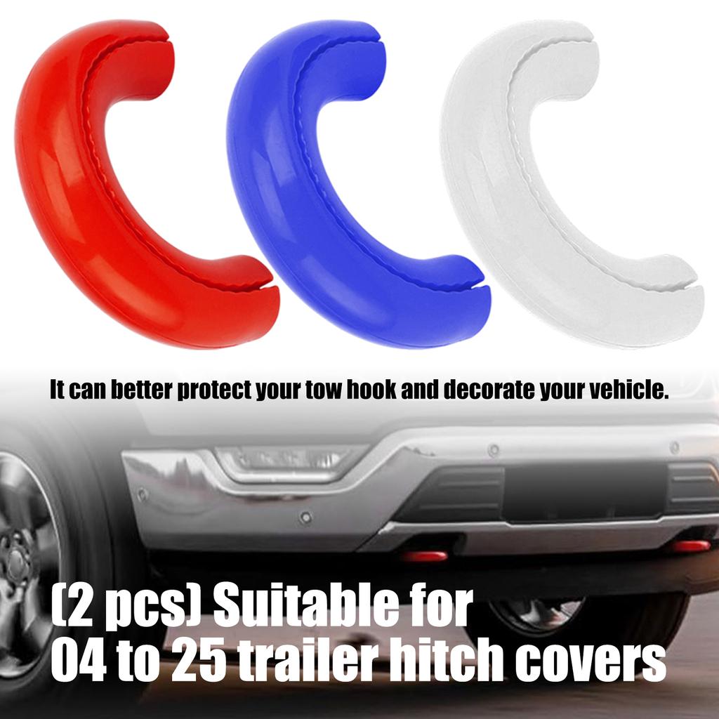 Heavy Duty NBR Tow Hook Cover Weatherproof Designs Strong Front Hitch Covers Simple Installation 2pcs for F150