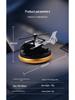 Solar-Powered Rotating Helicopter Car Air Freshener - Perfume Holder for Center Console