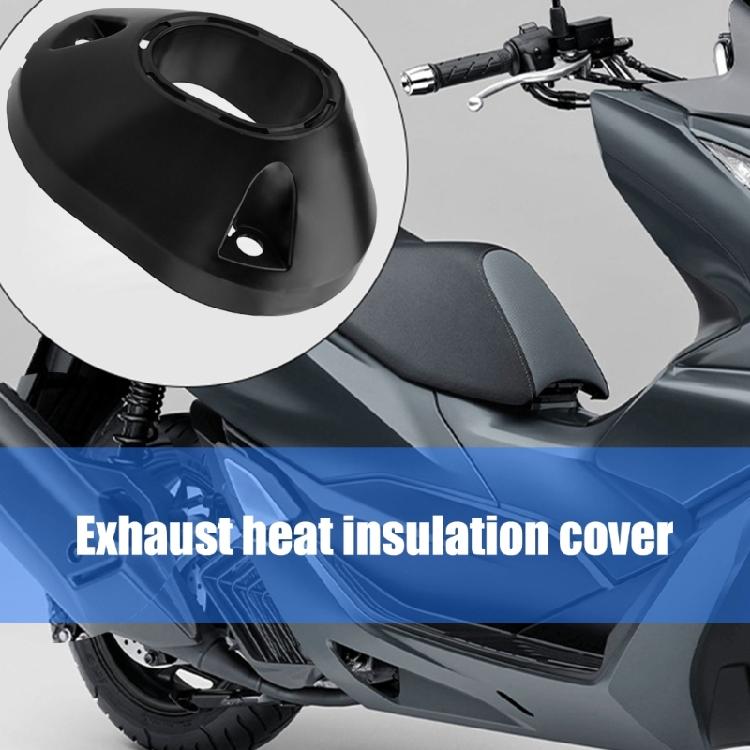 Motorcycle Tailpipe Exhaust Port Guard for CLICK160 Models ABS Construction Enhanced Safety High Temperature Resistant