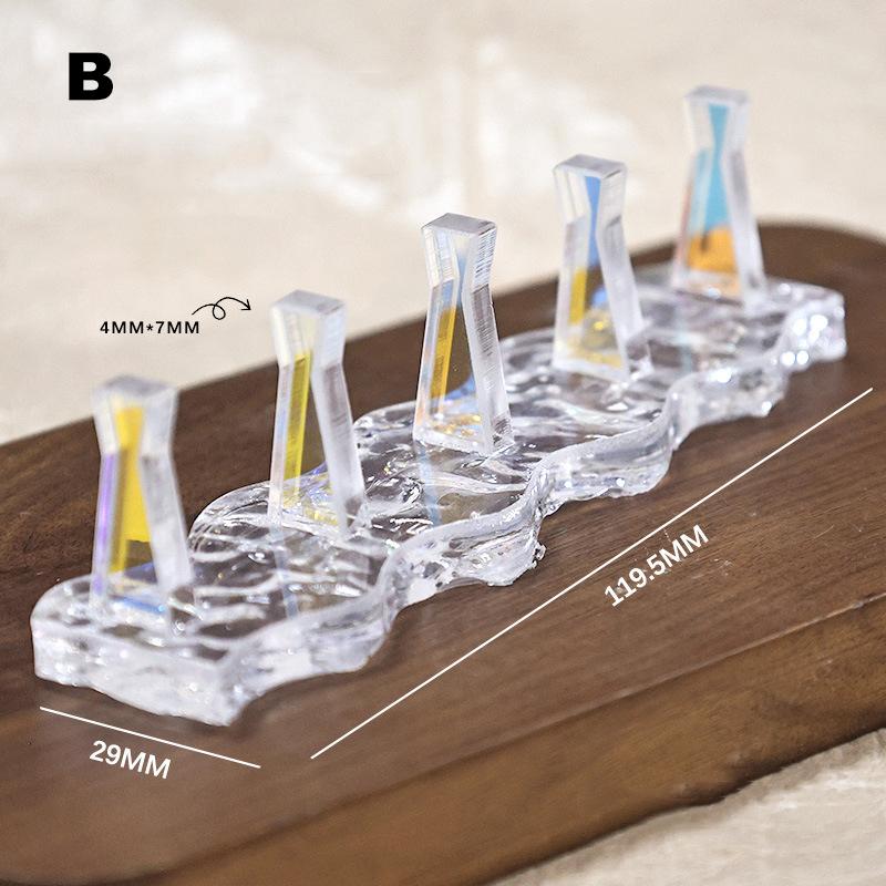 

Non-Magnetic Nail Stand For Press On Nails Display Acrylic Nail Tips Practice Holder Reusable Nail Stand For Beginners Diy Salon B