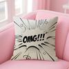Art Welcome Cushion Cover Natural Linen Pillow Case DoubleSided Print Decorative Sofa Pillowcase Home Decor Gift