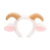 Soft Goat Ears Headband Plush Lamb Cosplay Tail Comfortable Wear Sheep Horn Hair Band  Photo Props