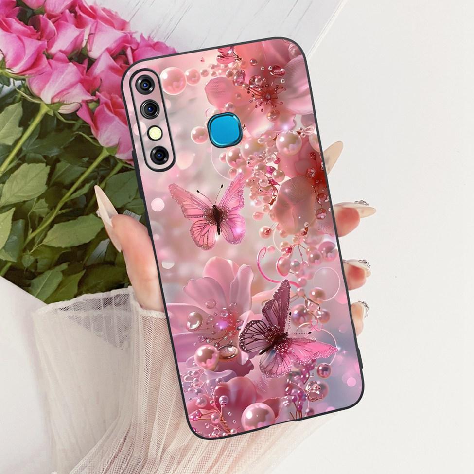 Phone Case For Infinix Hot 8 Cover Cute Cat Luxury Fashion Funny Painted Casing For Infinix X650C X650B X650D