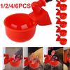 Chicken Drinking Cup Automatic Drinker Chicken Feeder Plastic Poultry Waterer Drinking Water Feeder for Chicks Duck Goose Quail