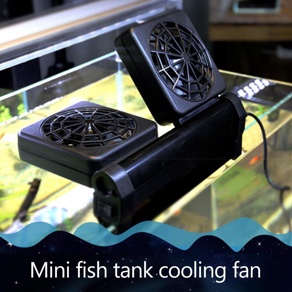 Mini Aquarium Fast Cooling Fan Farming Fish Tank Adjustable Aquarium Temperature Controller Low Noise Chiller Fan