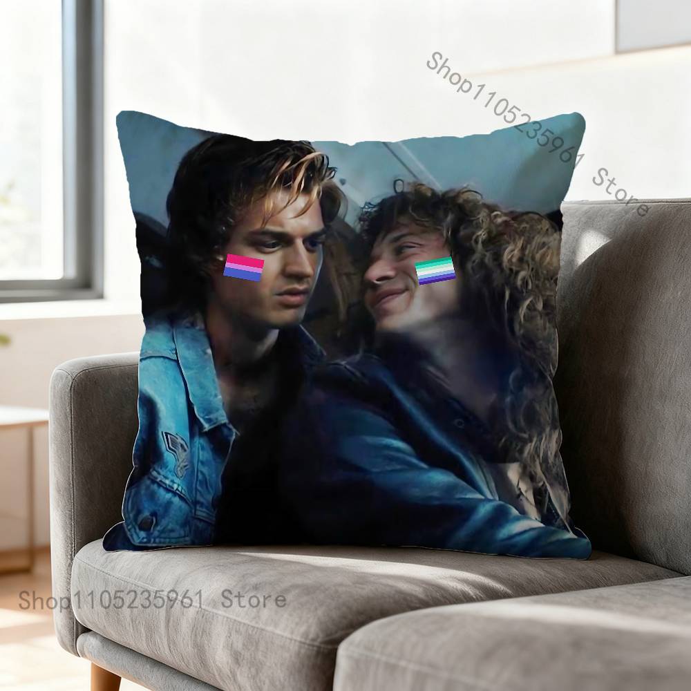 

JJoe SSteve KKeery Print Polyester Pillow Case for Valentine gift Home Sofa Cushion Cover Decoration Custom 30x30cm
