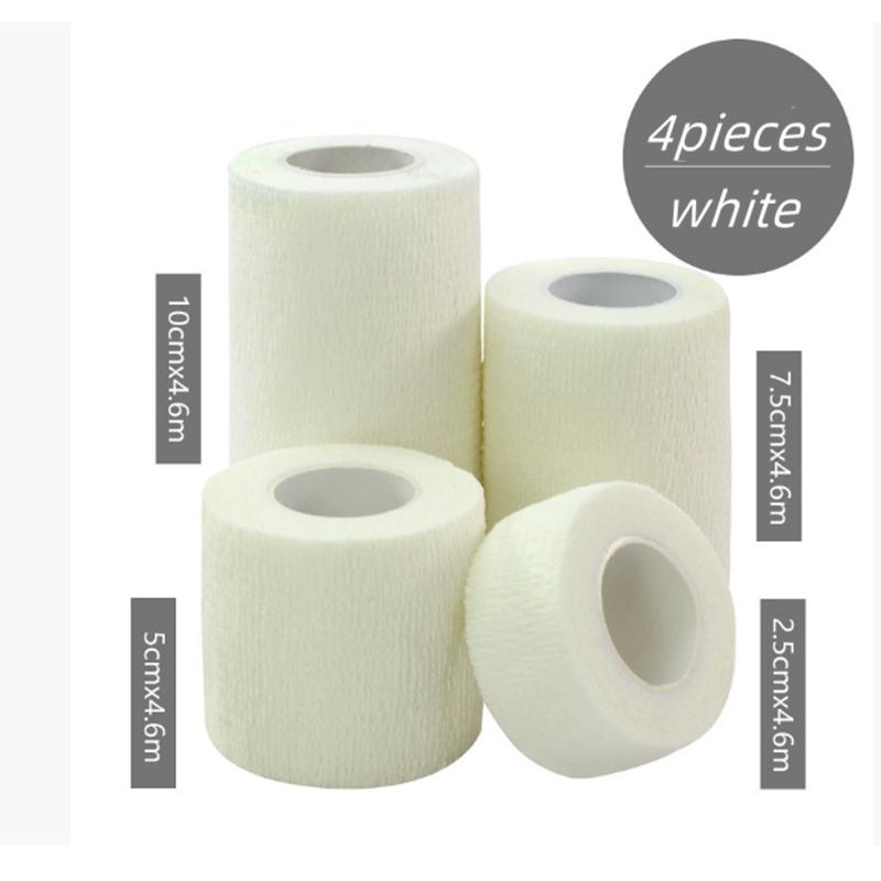 

4pcs/set Self-Adhesive Elastic Bandage First Aid for Finger Joint Knee First Aid Kit Pet Tape Wrap Sports Tape First Aid Tool