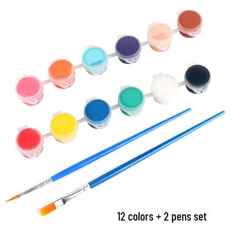 Children's DIY Ancient Style Hand-Painted Round Fan Kit with Thickened Xuan Paper for Crafts & Coloring