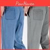 Summer Casual Pants Natural Autumn Cotton Linen Tall Waist Plus Size Flax Breathable Loose Mens Trousers