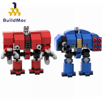 Buildmoc Kreativer Roboter Krieg Mech Spiel Mecha Roboter Hämmer Modellbausteine Spielzeug für Kinder Jungen Geburtstagsgeschenke
