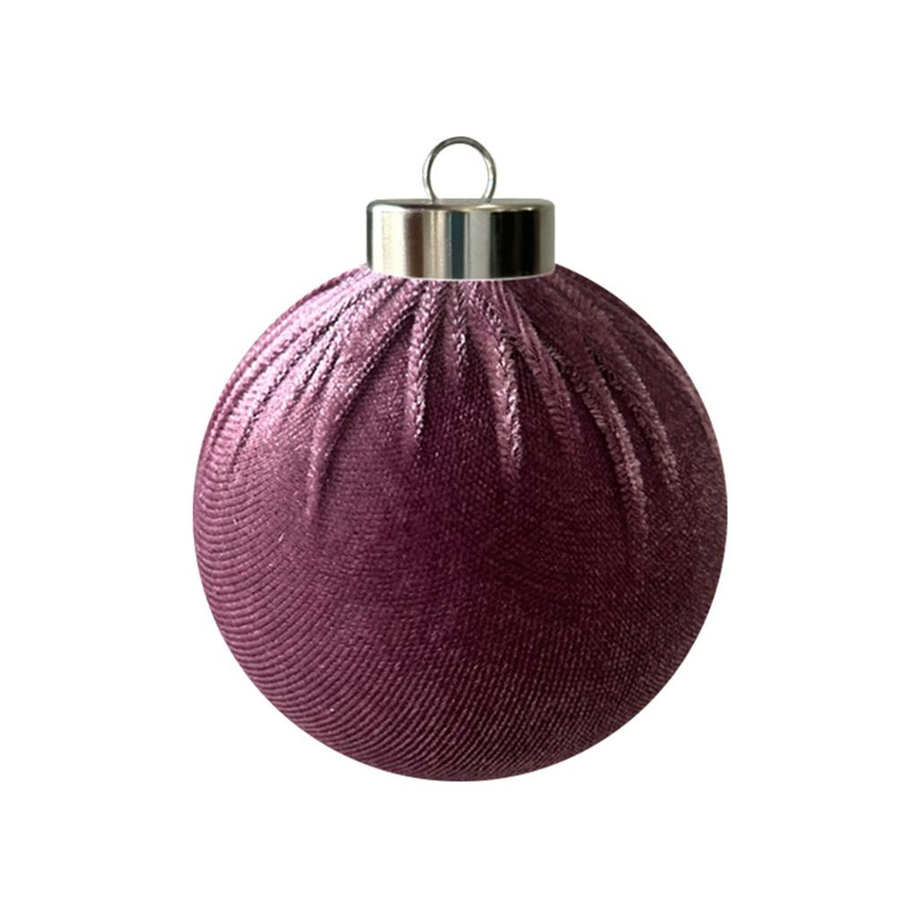 8 Pack Fabric Christmas Ball Ornaments for Holiday Tree Decoration