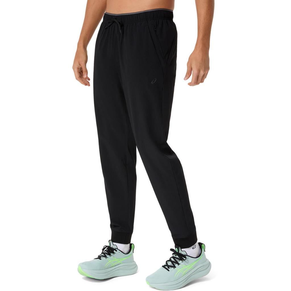 Asics Water-Resistant Woven Elastic Drawstring Running Pants Men pants 2031F318-001