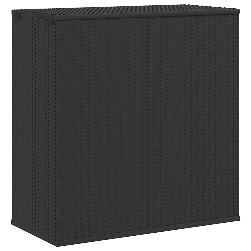 Vidaxl Skrzynia Na Poduszki Ogrodowe Rattan Pe 100X49X103,5 Cm, Czarna
