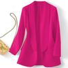 Spring and Autumn Hot Style Commuting Solid Color Collar Long Sleeve Coat for Women