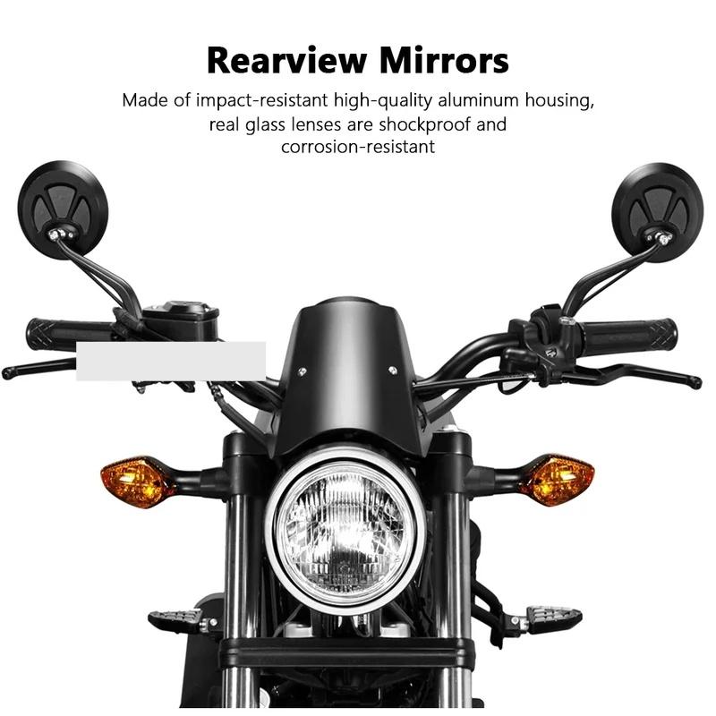 For Honda CM300 Rebel CM500 CMX500 CMX 500 REBEL Motorcycle Rear View Mirror Cycling Clear Rearview Adjustable Left Right Mirror