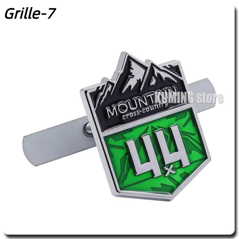 3D Metal 4X4 Mountain Cross Country Badge Auto 4WD Emblem Car Stickers Styling Decals Accessories