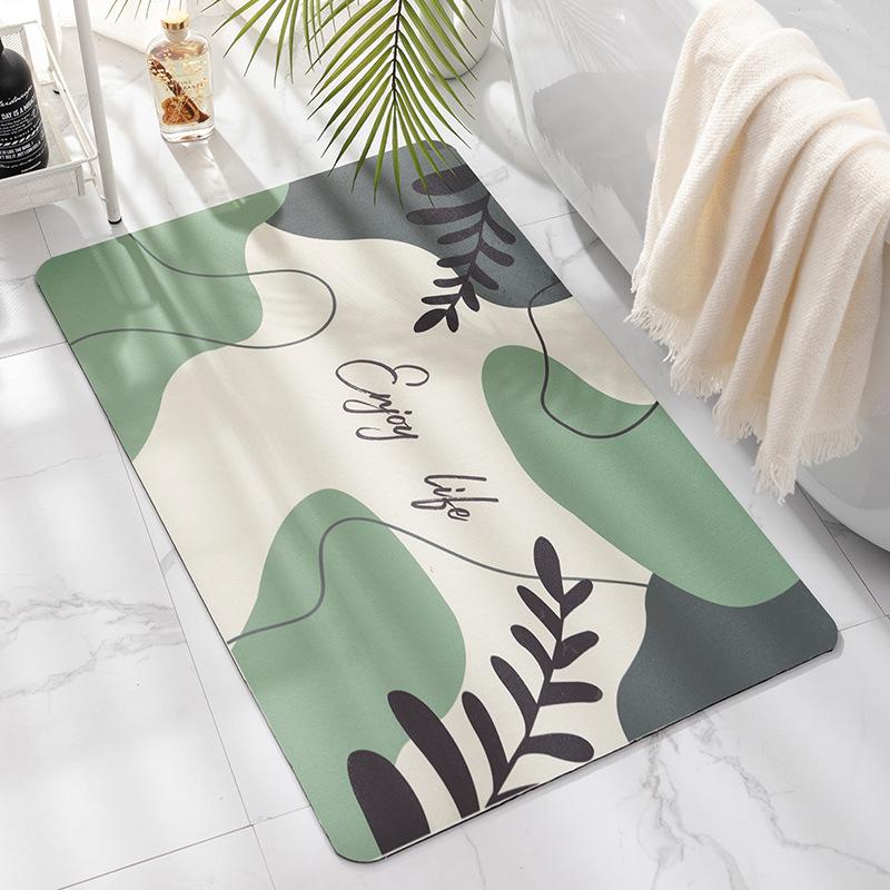 Quick-Dry Anti-Slip Bathroom Mat - Water Absorbent Floor & Door Carpet 40x60 cm