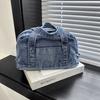 Summer New Canvas Bag Denim Large-capacity Tote Bag Literary and Leisure Trendy Cool Versatile Handbag Bag