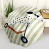 1pc Dalmatian, Scooter Automatic Opening/Closing Folding Umbrella with 8 Ribs, Plastic Handle, Windproof Portable Sunshade Umbrella yy251222228