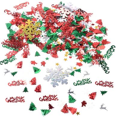 50g Christmas Table Confetti Pentagram Santa Merry Christmas Letters Pine DIY Accessories