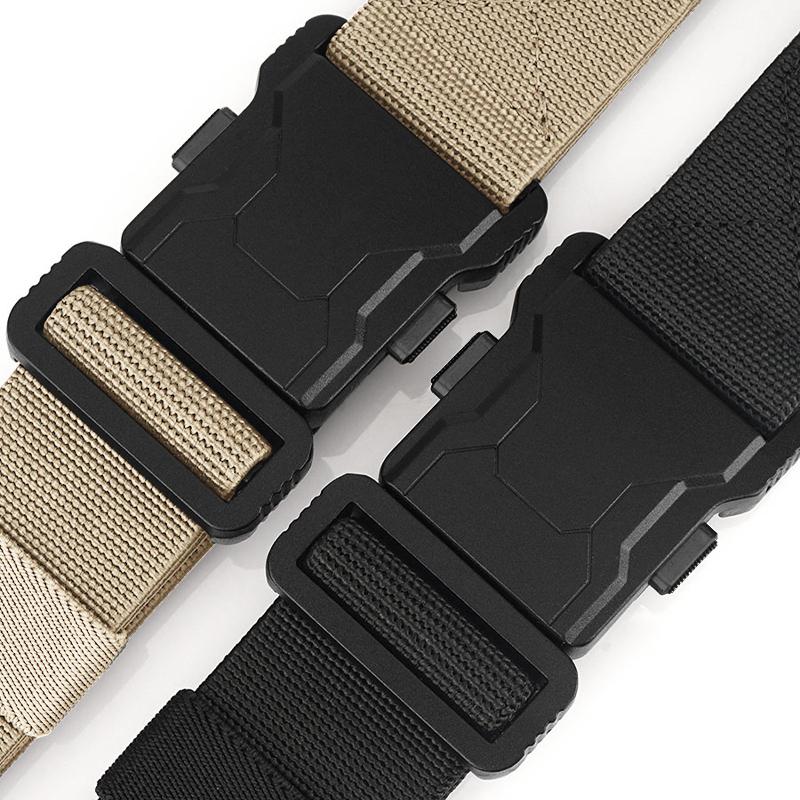 1 Piece of Fashionable Men's Tactical Buckle Belt for Outdoor Sports Training and Sports Work Pants Belt