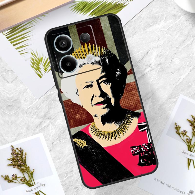 Queen Elizabeth II Case For Xiaomi Redmi Note 13 Pro 12 11 10 9 9S 10S 11S 12S Cover For Redmi 12C 9C 10C 13C