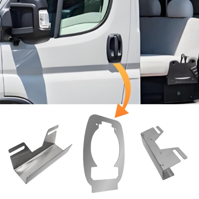 Anti-Burglary Door Handle Pro Plate Kits Stainless Steel Car Tools For Citroen Relay / Fiat Ducato / Peugeot Boxer 2006- Onwards