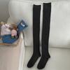 Bomull Dame Strømper 80cm Høst Vinter Varm Lange Sokker Lårhøye Strømper Lolita Ensfarget Knehøye Lårsokker Strømper