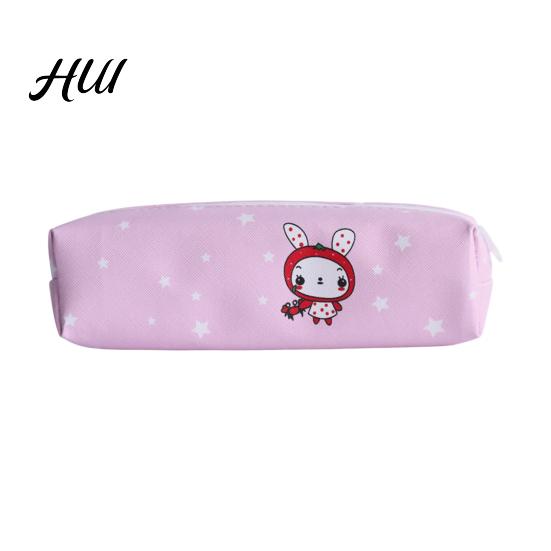 Lightweight Kids Pen Bag Cute Animal Pencil Case, Cartoon for Students, Anti-stain Holder Large Capacity Stationery Organizer School, Cylinder Zipper