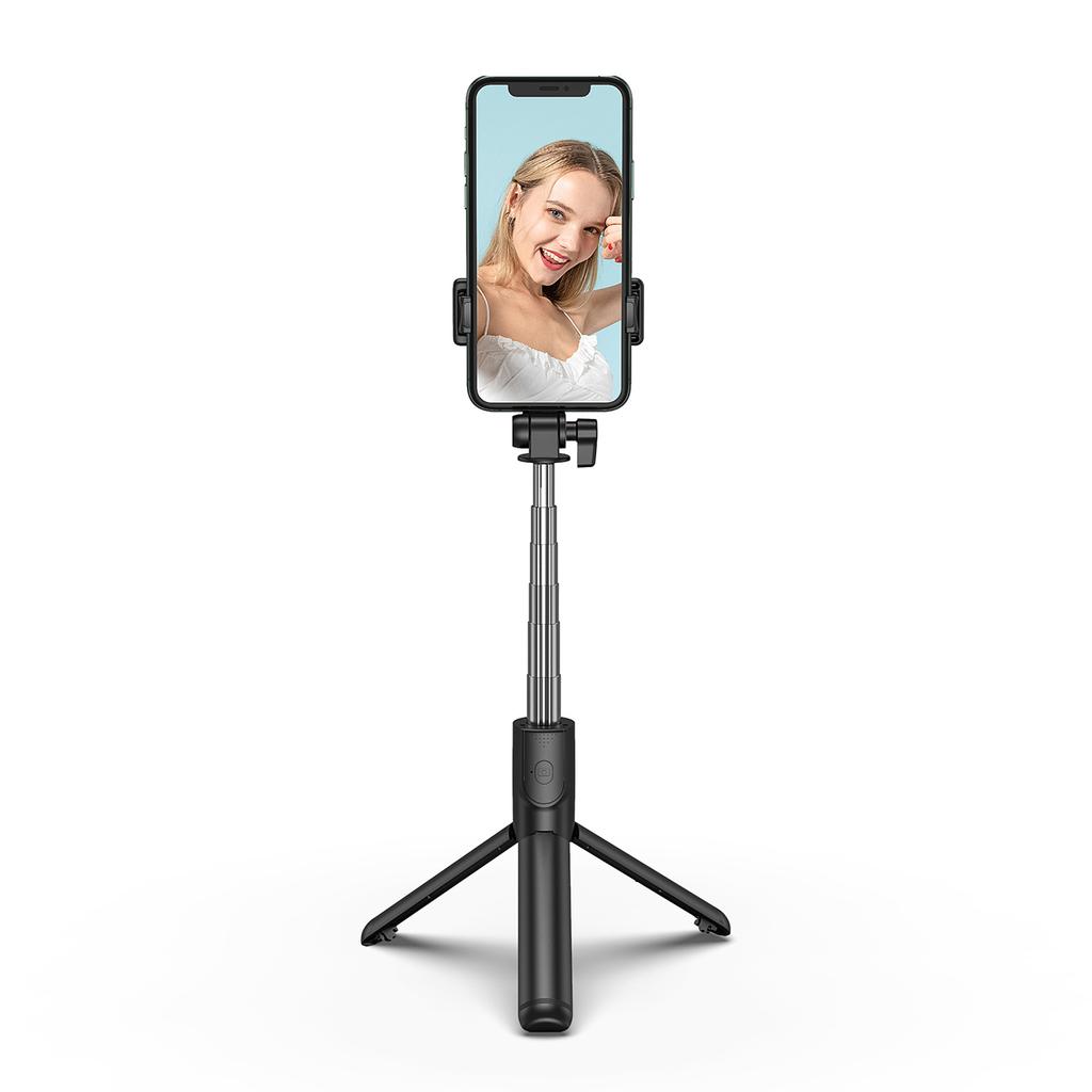 Selfie Stick Kij Tripod Do Zdjęć Teleskopowy Z Uchwytem Na Telefon 1m