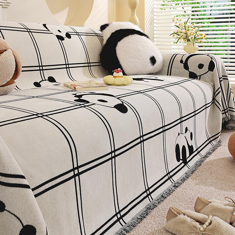 2025 new four-season universal chenille sofa cover cartoon cute a whole full cover universal sofa cover