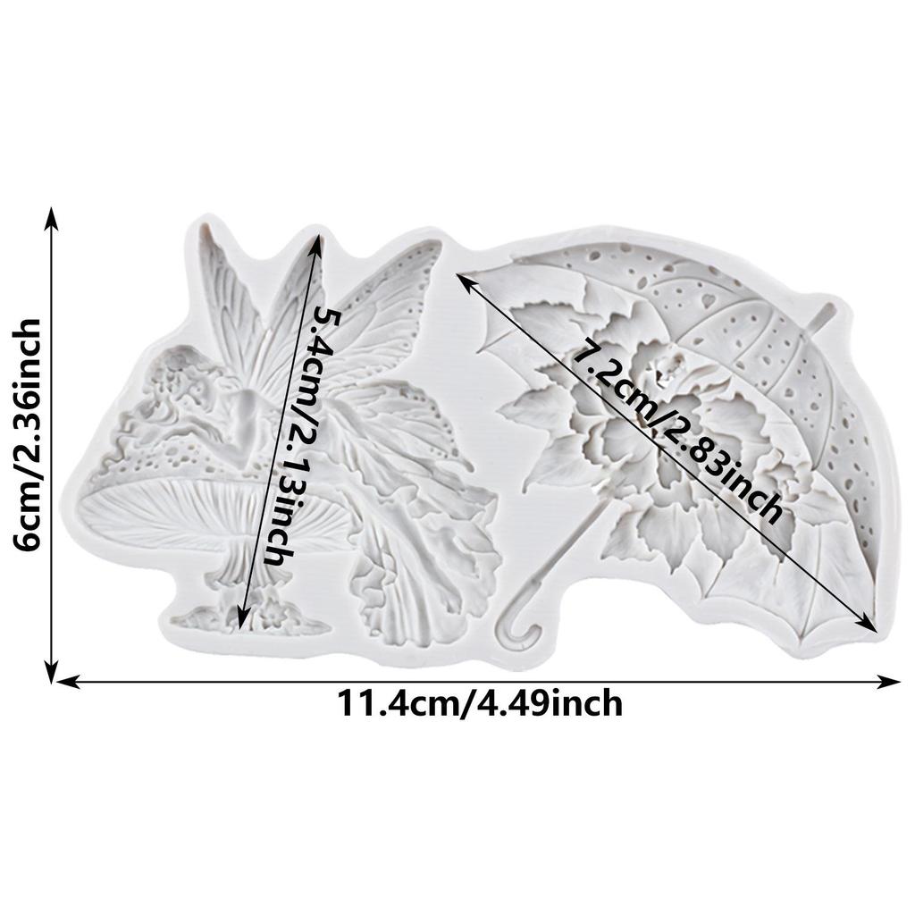 Flower Fairy Silicone Mold Butterfly Fairy Fondant Molds Cake Decorating Tools Theme Cake Dessert Decorated Chocolate Candy Mold