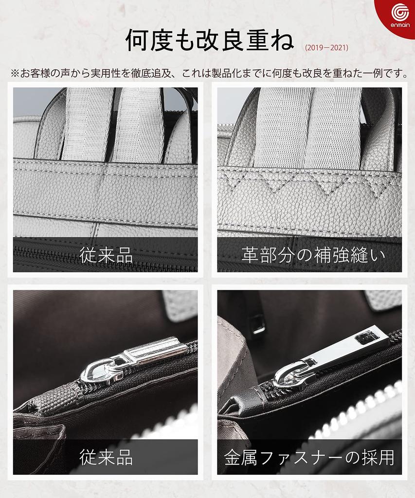 3-Wege-Rucksack für Echten Business-Rucksack für Großes Pendeln nach Grau ALB06A [Enmain] Frauen, Leder, Frauen, Schulter, Leichtgewicht, Kapazität,