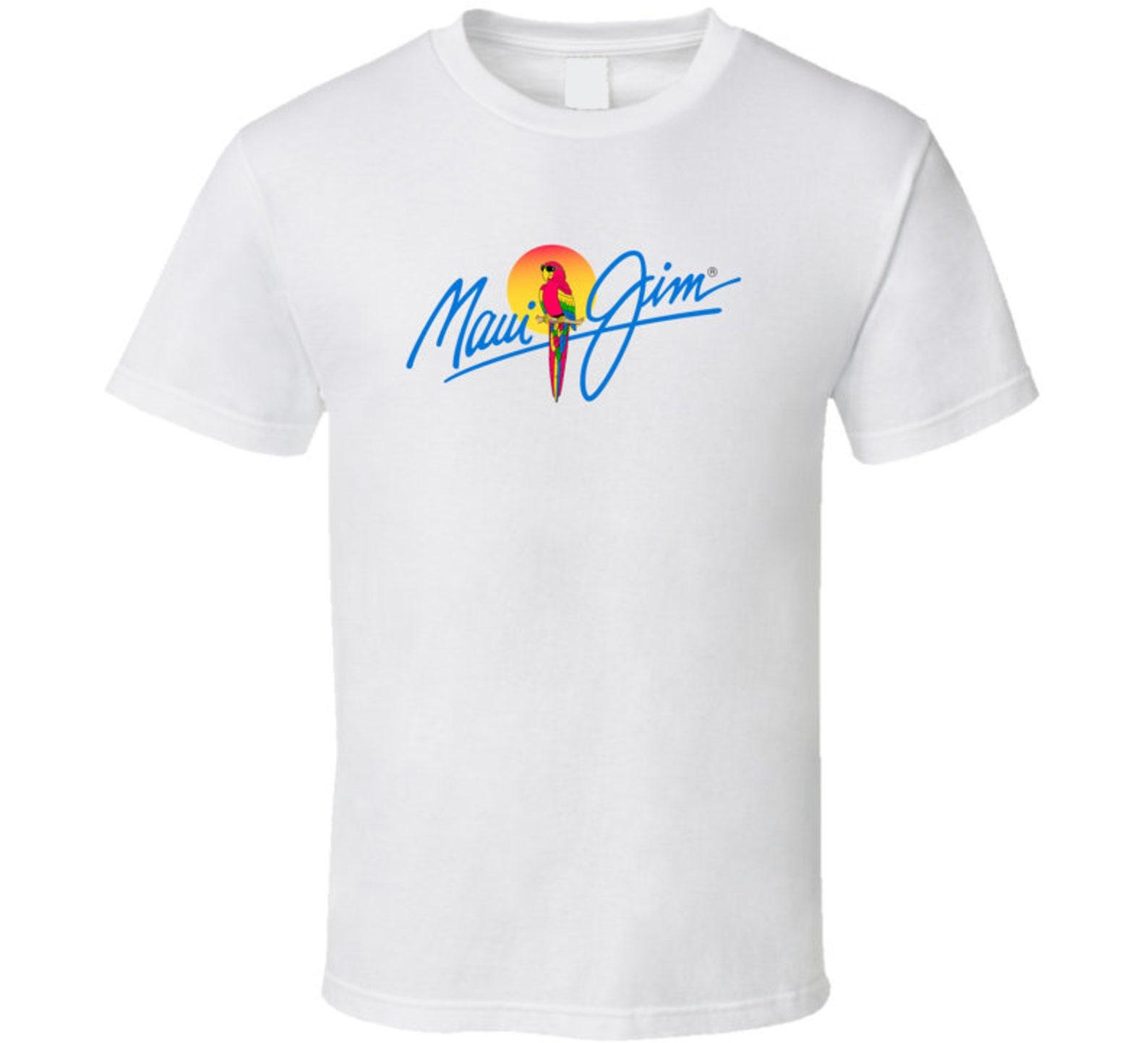 New Maui Jim White Tshirt Size S- 2XL L