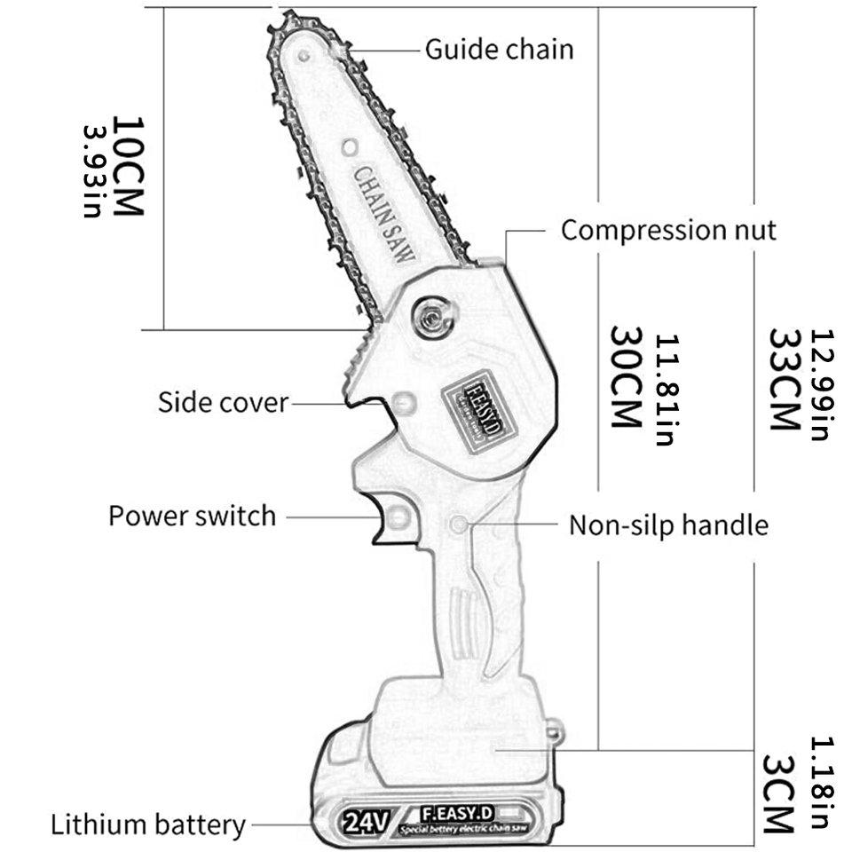 Buy Electric Pruning Saw Mini Chainsaw Cordless Electric Professional