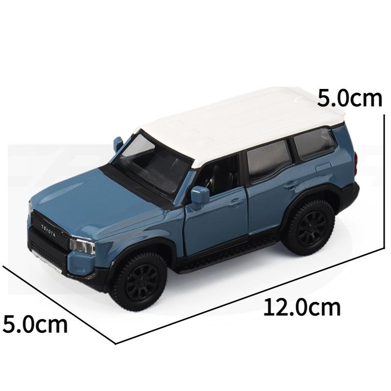 

1/36 TOYOTA PRADO Land Cruiser LC250 Внедорожник Модель автомобиля из сплава Литой металл Внедорожники Модель автомобиля Симуляция Детская игрушка Подарок синий