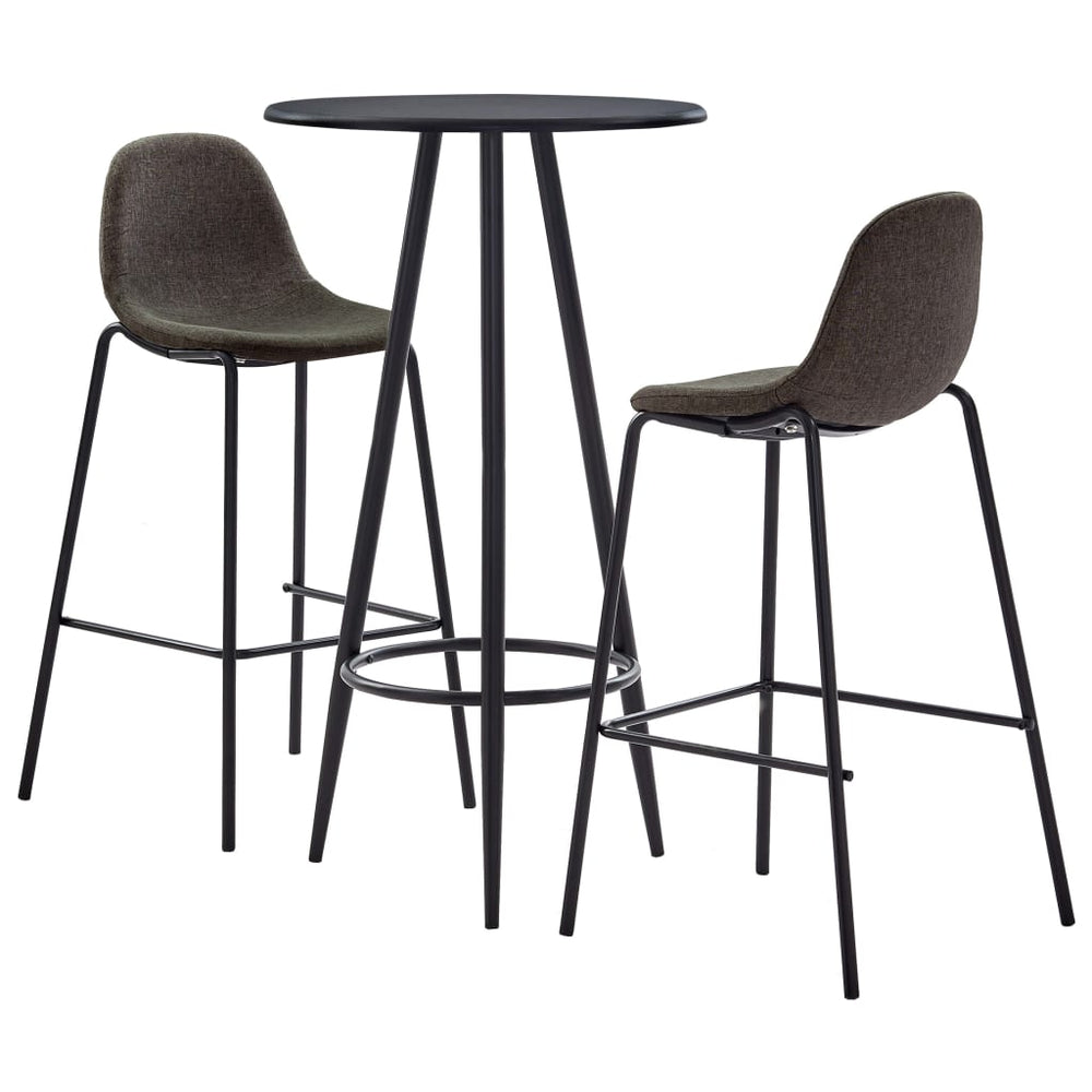 Ensemble de bar 3 pcs Tissu  foncé