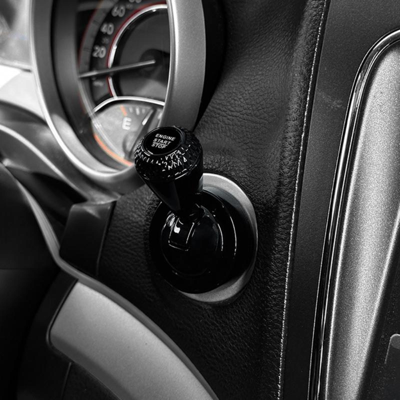 Universal Chrome Plated Car Start Button Lever With 4 Color Option Suitable For Interior Upgraded And DIY Installation