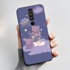Casing For Nokia 8.1 Plus / Nokia 7.1 Phone Case Aesthetic Fashion Cute Cat Black Matte Soft TPU Silicone Shockproof Back Cover