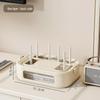 Golden Cat WiFi Router Storage Box and TV Set-Top Shelf with Wire Organizer