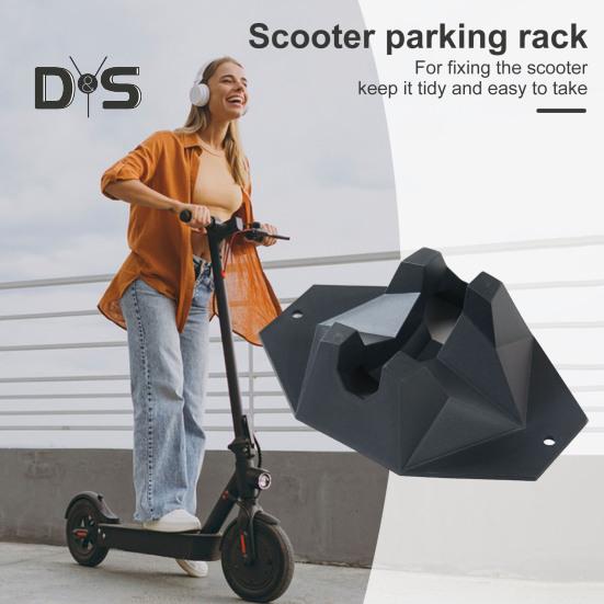 Scooter Stand Parking Support Kick Scooter Holder Anti-Slip Scooter Rack Floor Scooter Storage Accessories for Most Scooter Wheels